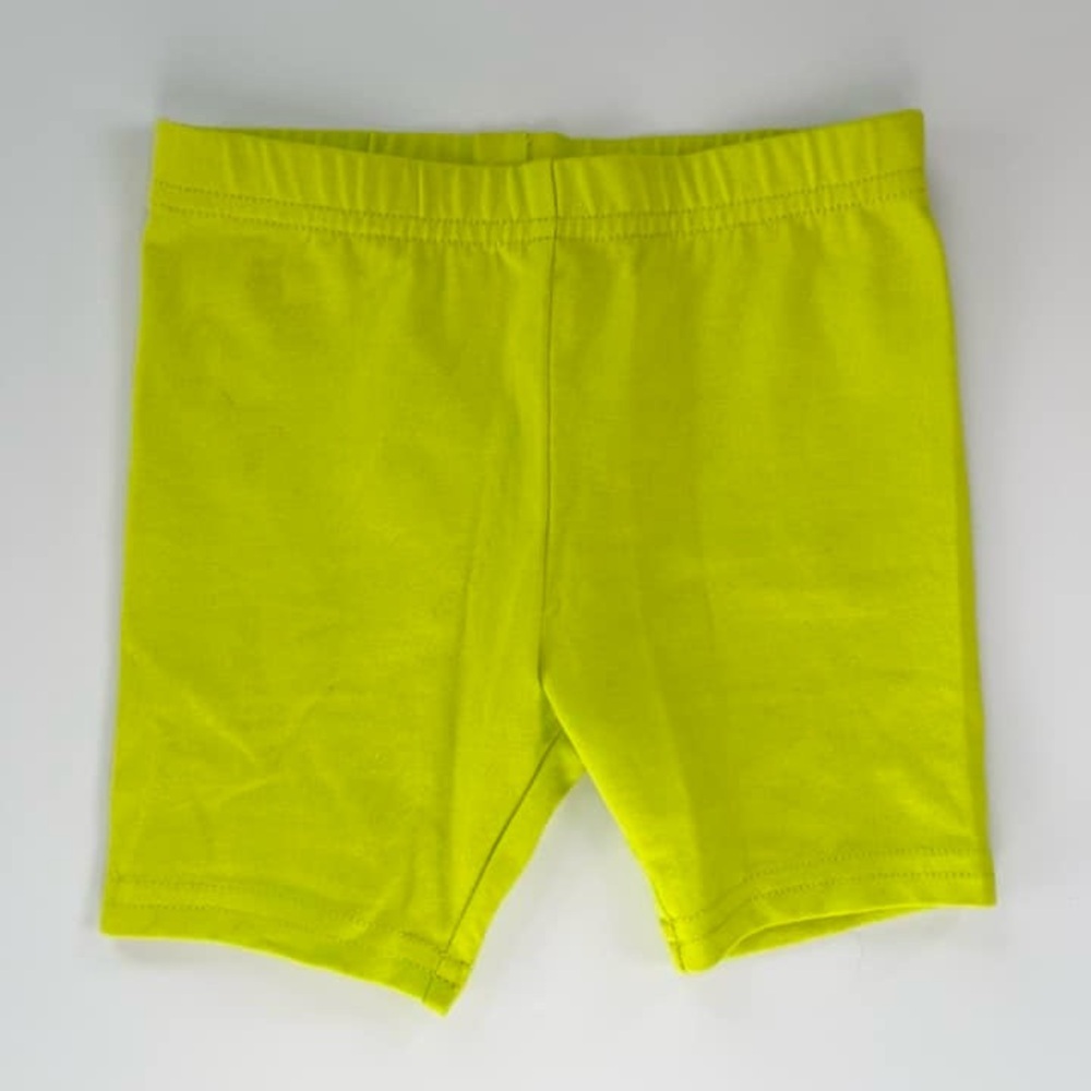 George Neon Yellow Biker Shorts